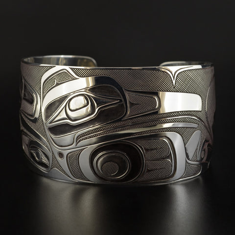 Panel Pipe Design - Silver Bracelet