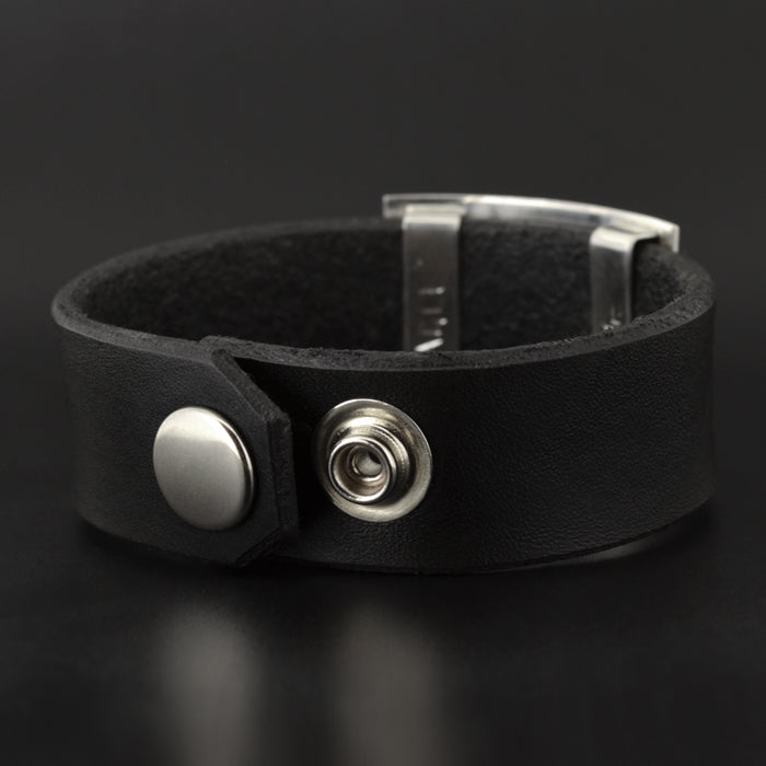 Eagle - Leather and Silver Bracelet