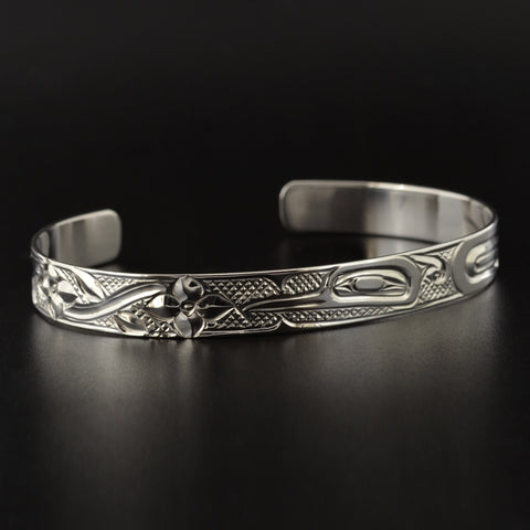 Various Designs - 1/4" Wide Silver Bracelet