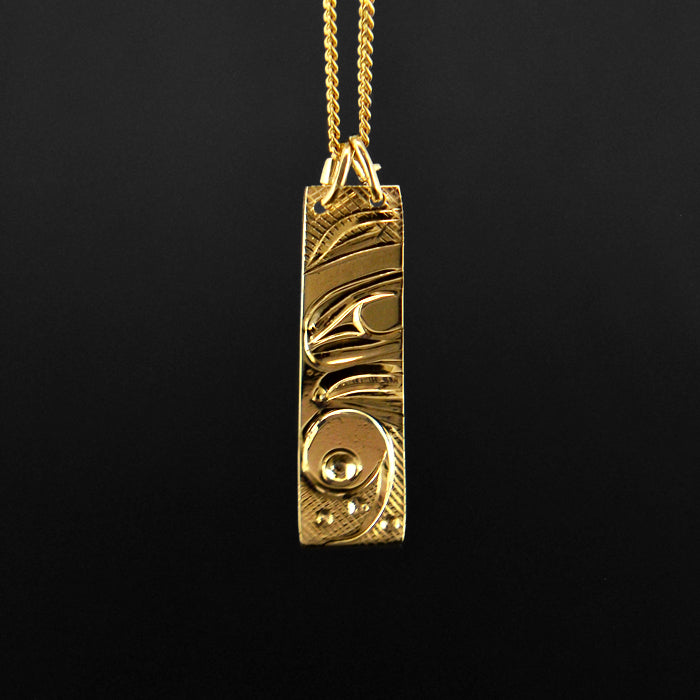 Wolf - 14k Gold Pendant
