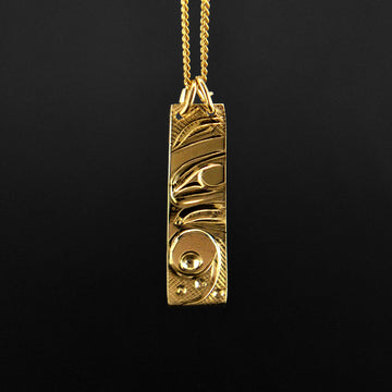 Wolf - 14k Gold Pendant