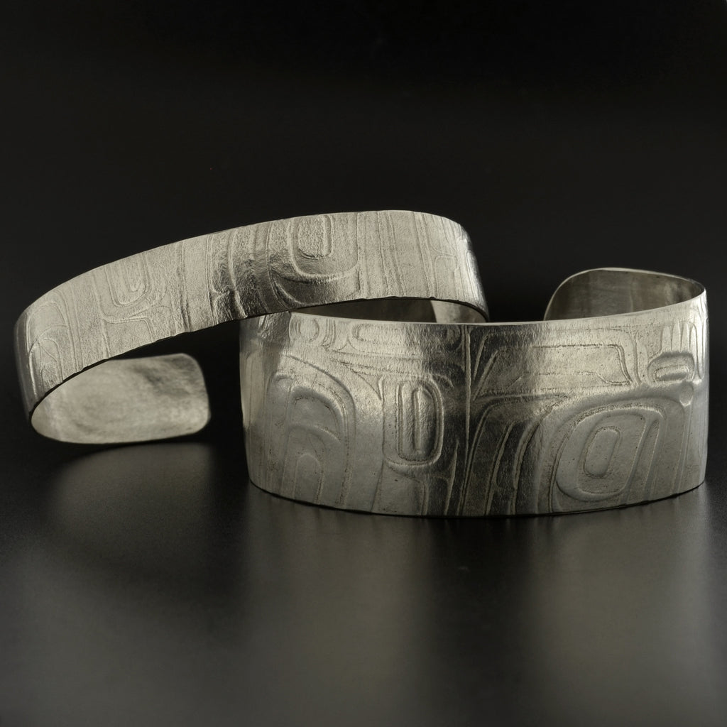 Abstract - Various Sizes - Silver Bracelet