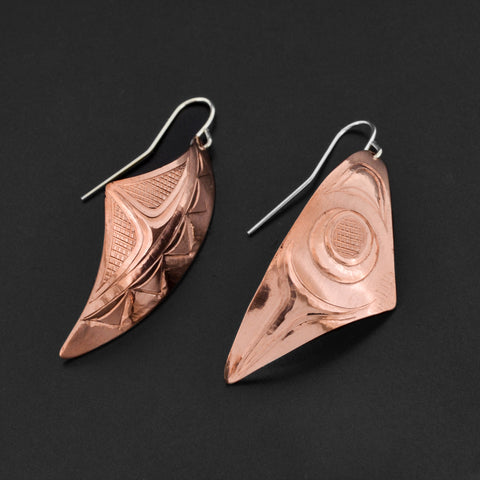 Shapes of the Earth - Copper Earrings
