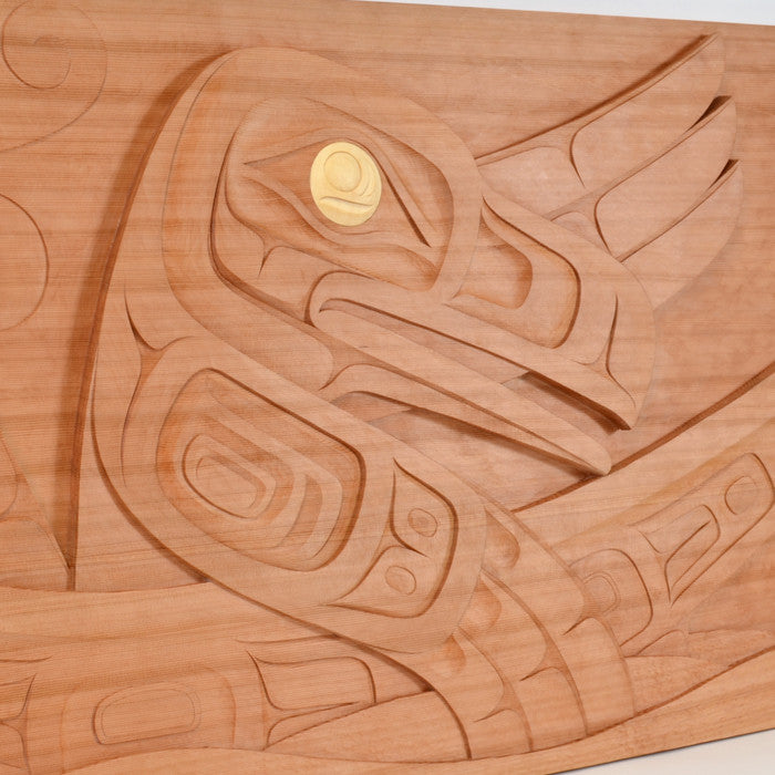 Raven's Journey - Red Cedar Panel