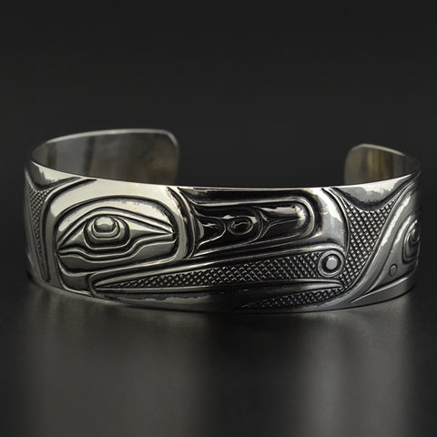 Raven and the Light - Silver Bracelet