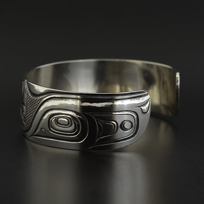 Raven and the Light - Silver Bracelet