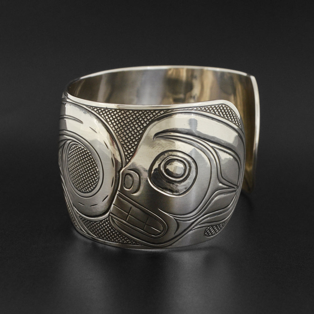 Butterfly and Skull - Silver Bracelet