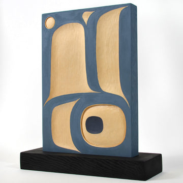 Whale - Yellow Cedar Sculpture