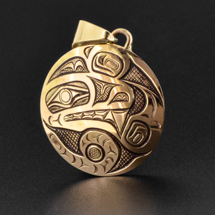Wolf - 14k Gold Pendant