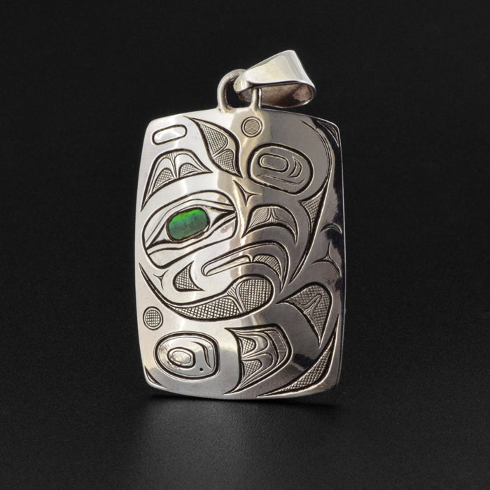 Thunderbird - Silver Pendant with Abalone
