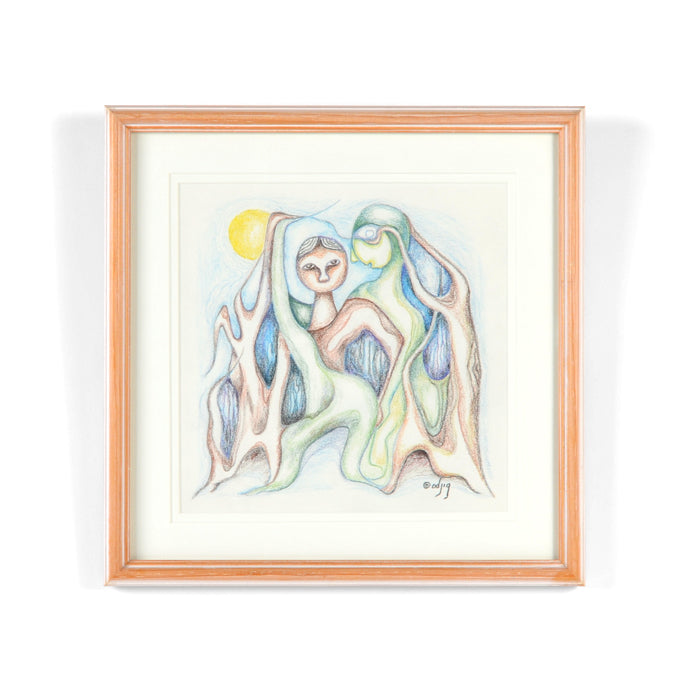 Untitled - Coloured Pencil on Paper Drawing