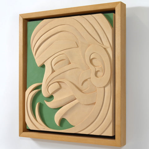 Young Wild Woman - Yellow Cedar Panel