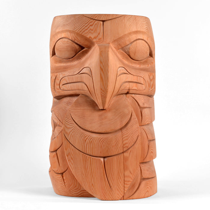 Eagle and Human - Red Cedar Pole
