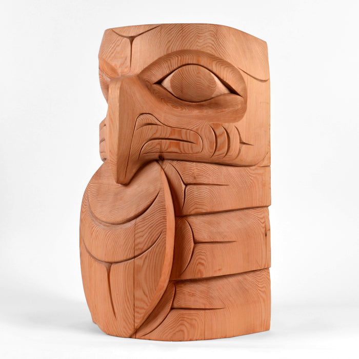 Eagle and Human - Red Cedar Pole