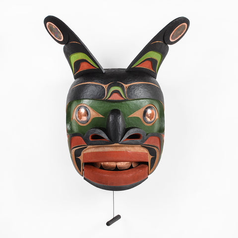 Sea Monster - Red Cedar Mask with Copper