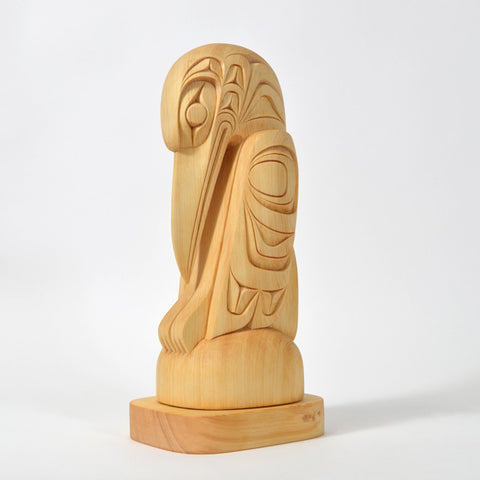 Raven - Yellow Cedar Sculpture