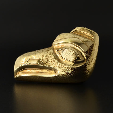 Raven - 14k Gold Brooch