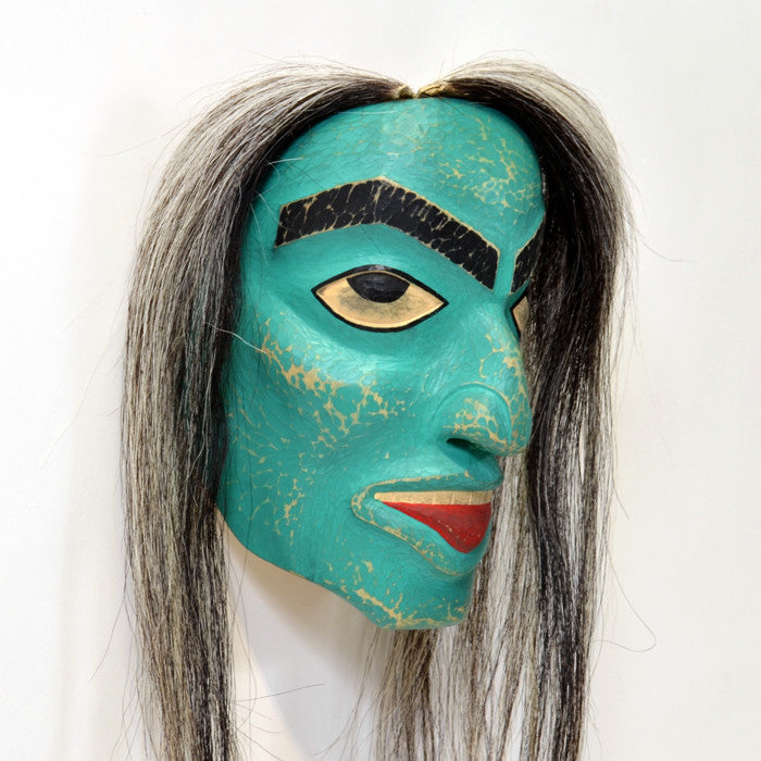 Otter Woman - Yellow Cedar Mask