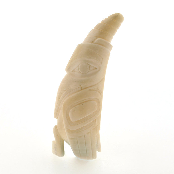 Raven - Whale Tooth Carving