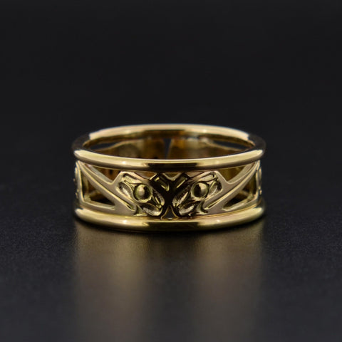 Hummingbirds - 14k Gold Ring