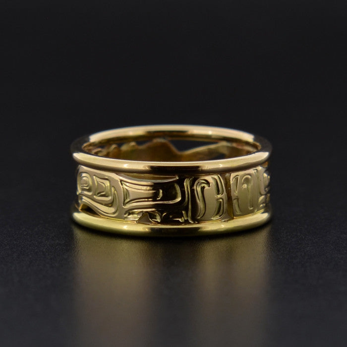 Hummingbirds - 14k Gold Ring