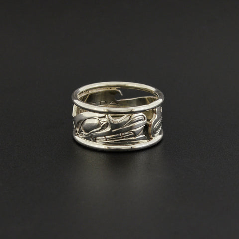 Whale - Silver Ring