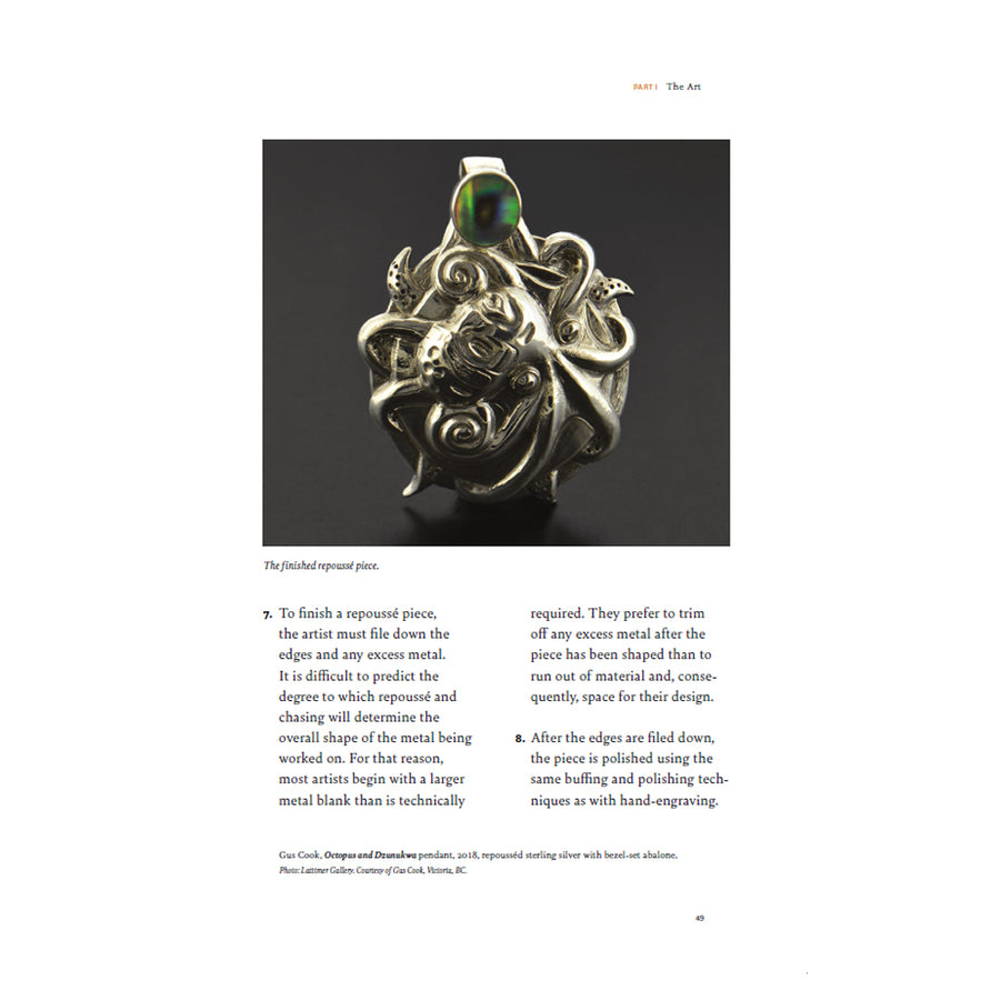 Dzunukwa Fighting Octopus - Silver Pendant