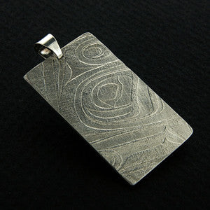 Tall Box - Silver Pendant