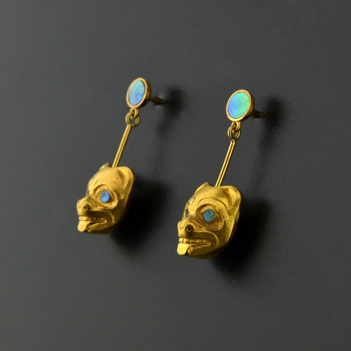 Bears - 22k Gold Earrings