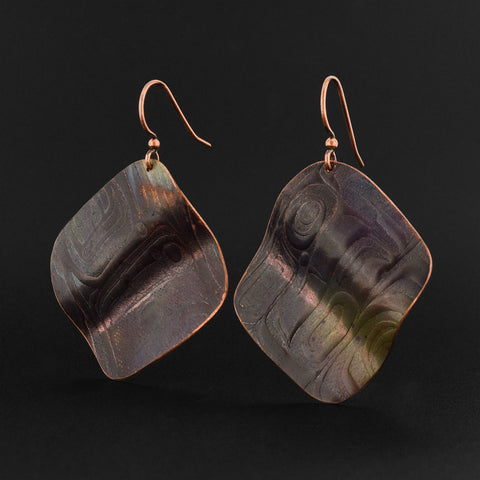 Abstract - Copper Earrings