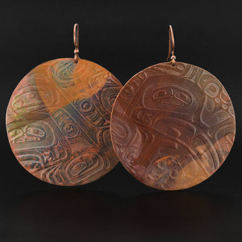 Fire Pit - Copper Earrings