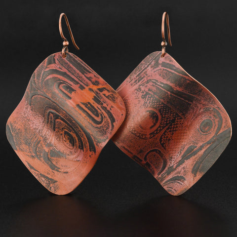 Flasher - Copper Earrings
