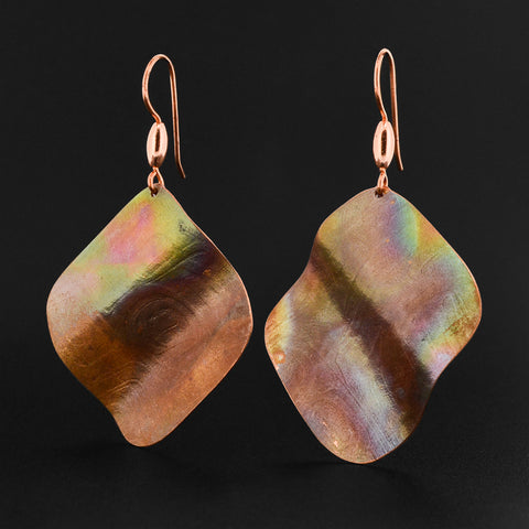 Abstract - Copper Earrings