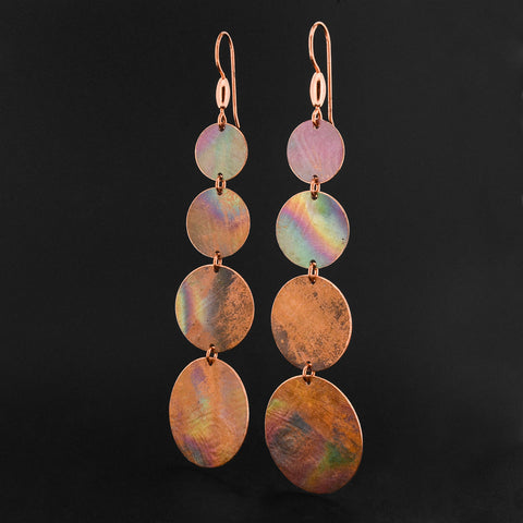 Abstract - Copper Earrings