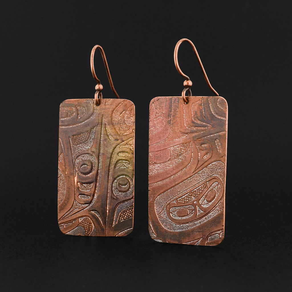 Abstract - Copper Earrings