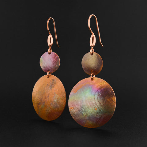 Abstract - Copper Earrings