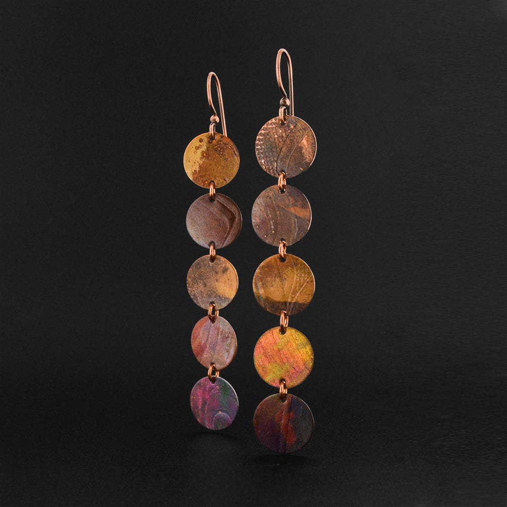 Abstract - Copper Earrings