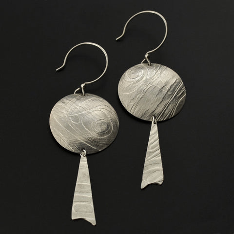 Drum - Silver Earrings