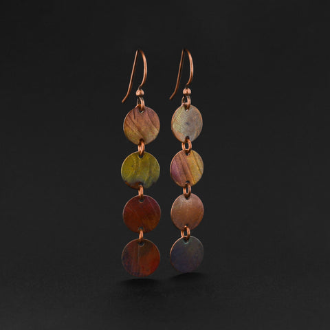 Abstract - Copper Earrings