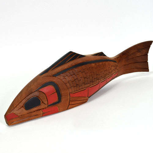 Salmon - Cedar Sculpture