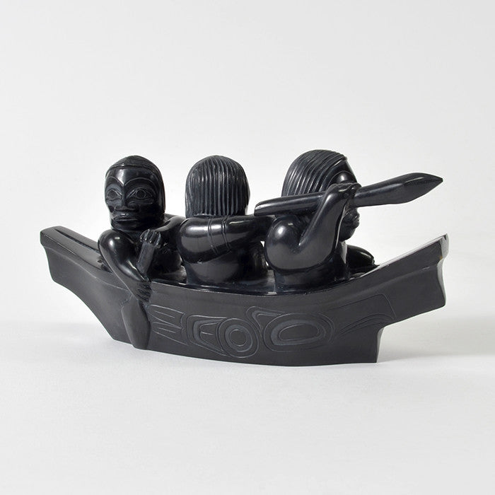 Haida Canoe - Argillite Sculpture