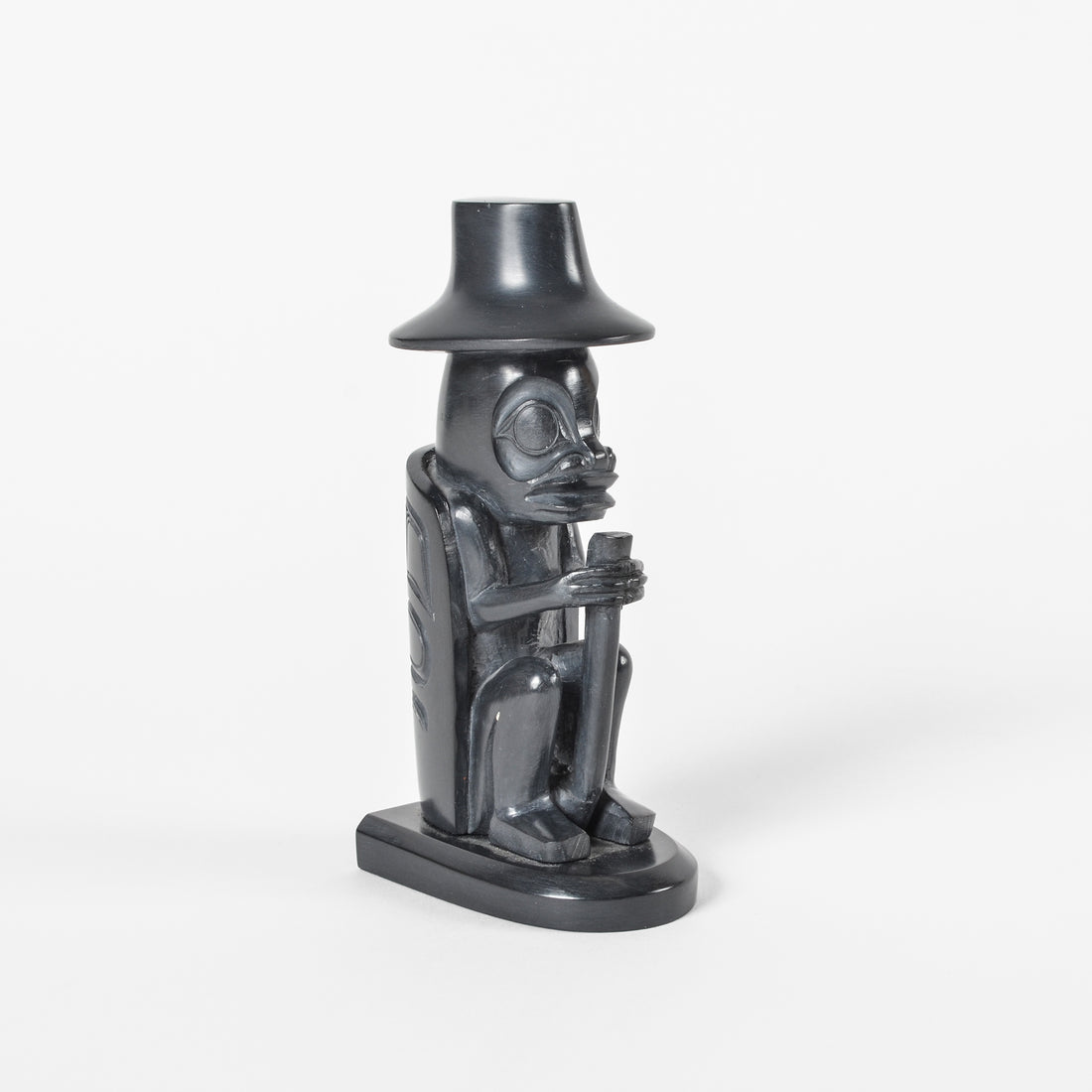 Frog Chief - Argillite Sculpture
