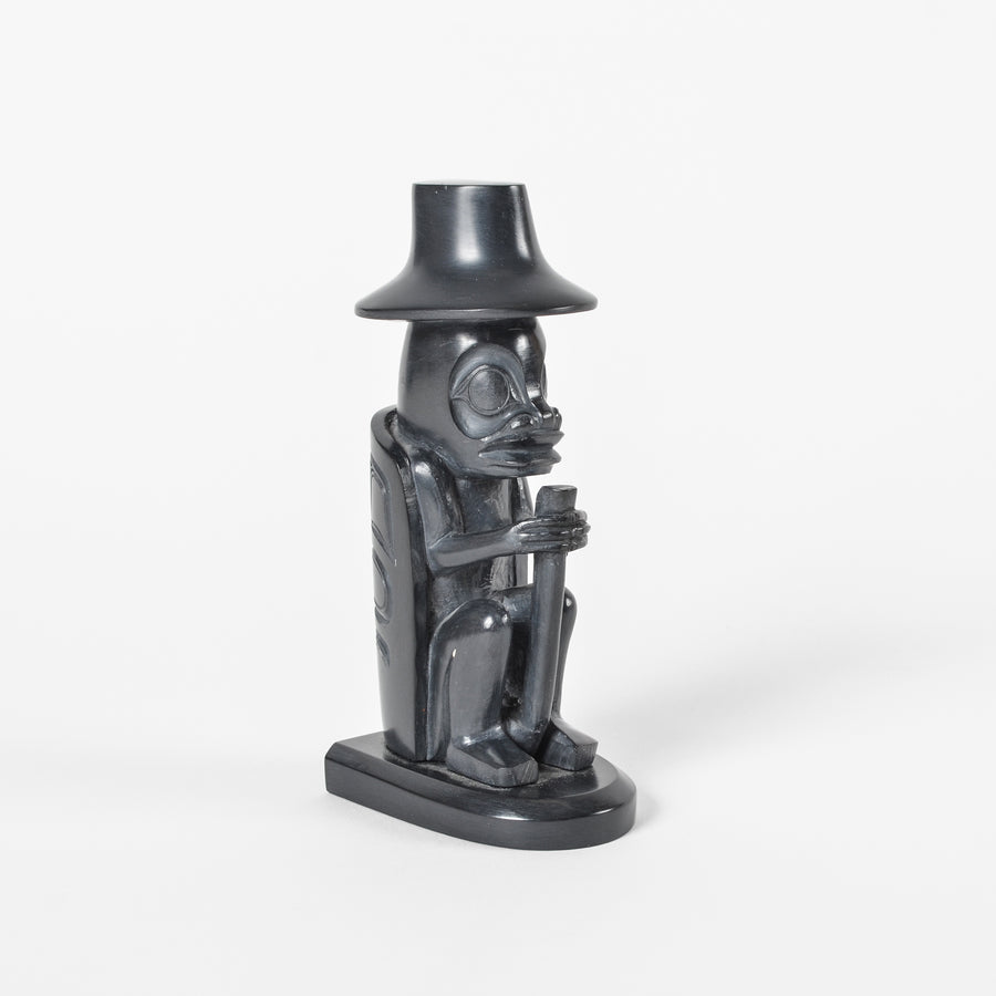 Frog Chief - Argillite Sculpture
