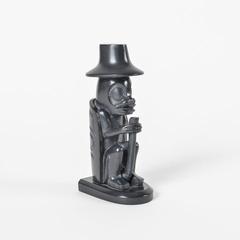 Frog Chief - Argillite Sculpture