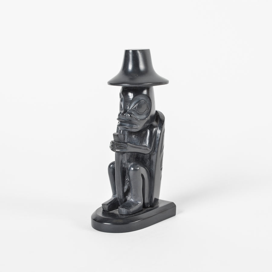 Frog Chief - Argillite Sculpture