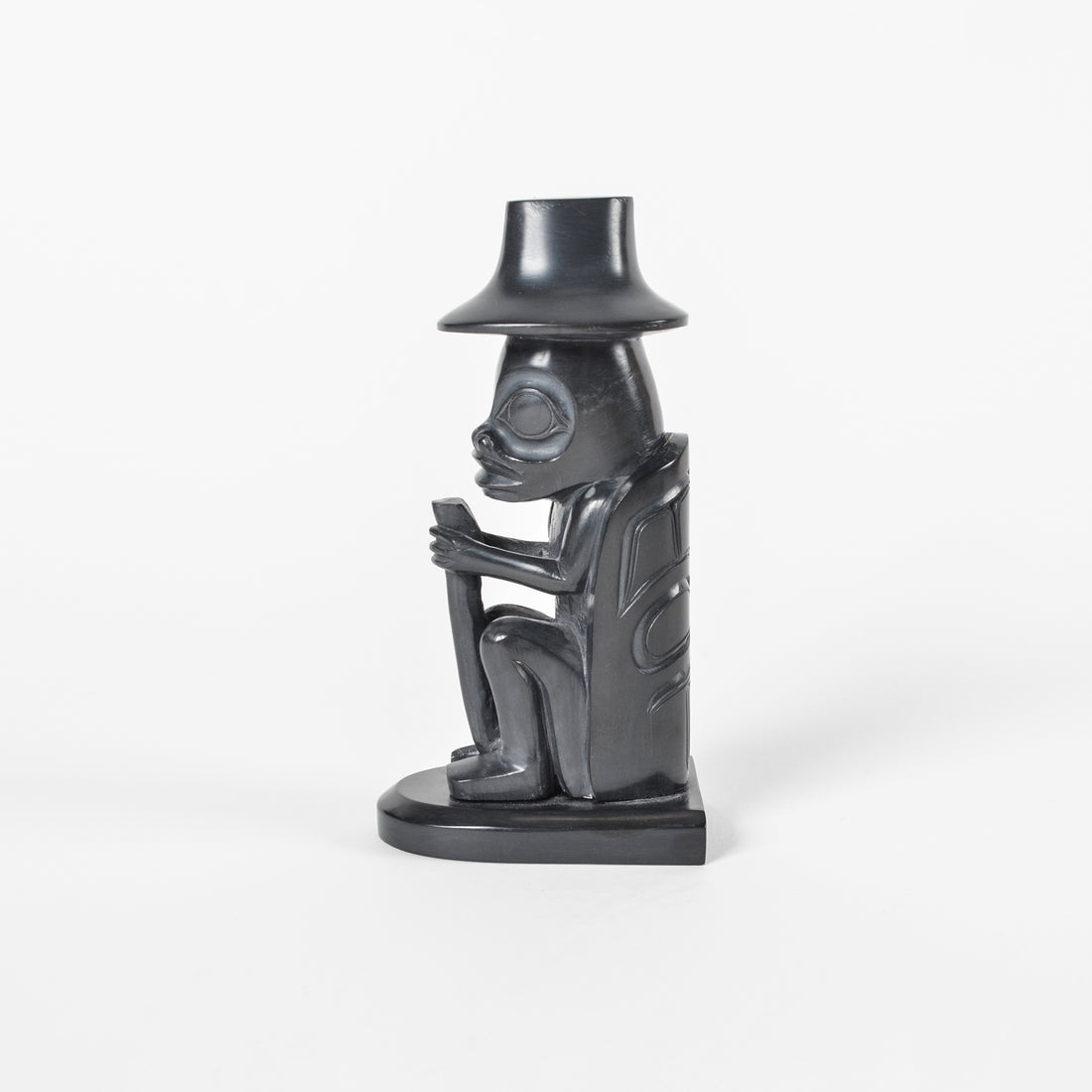 Frog Chief - Argillite Sculpture
