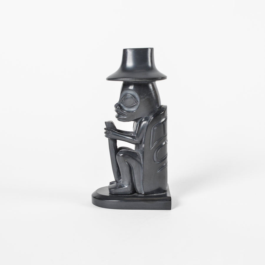 Frog Chief - Argillite Sculpture
