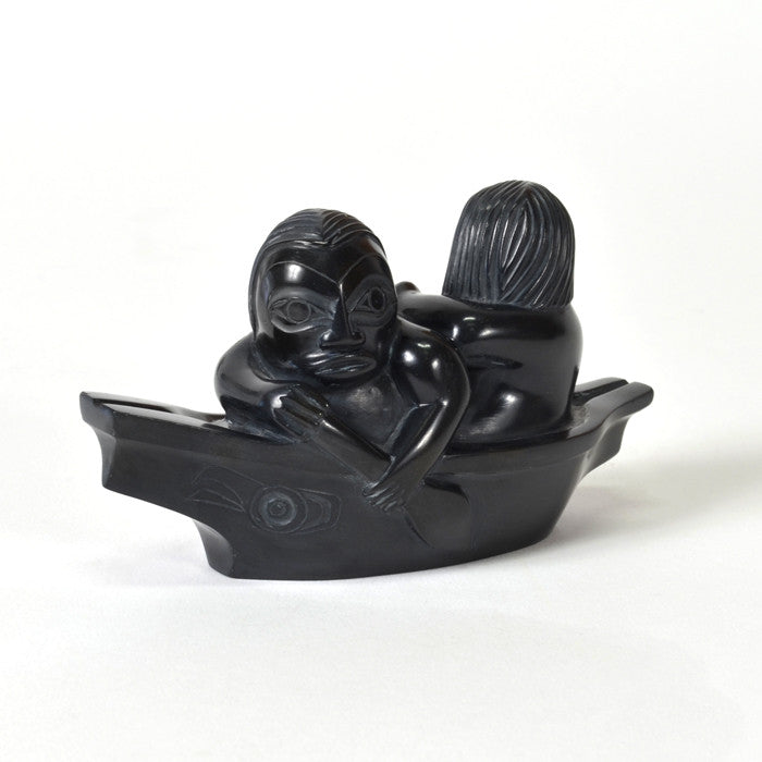 Haida Canoe - Argillite Sculpture