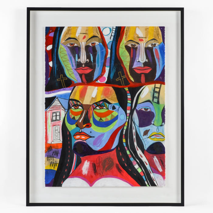 Missing and Murdered Women - Mixed Media on Paper