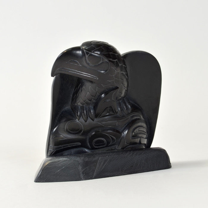 Eagle and Killerwhale - Argillite Sculpture